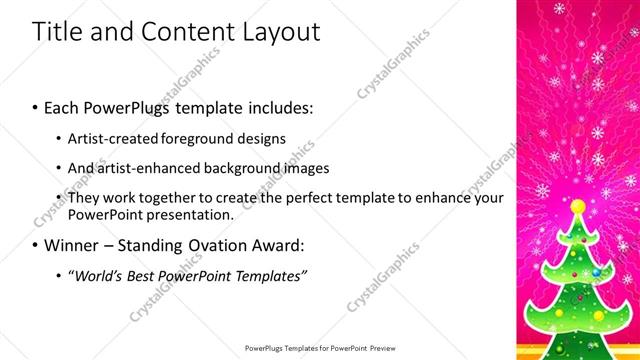 Title and Content presentation slide layout