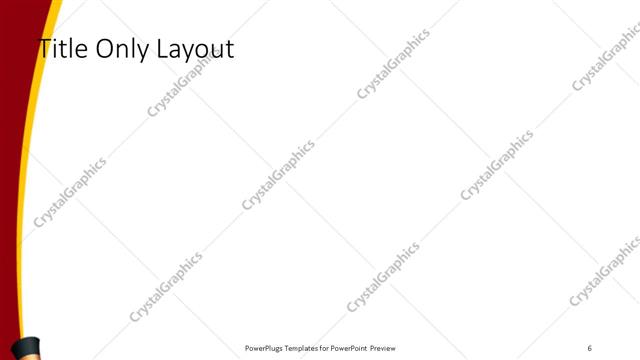 Title Only presentation slide layout