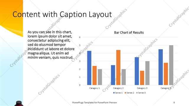 Content with Caption presentation slide layout