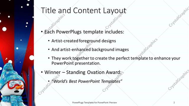Title and Content presentation slide layout