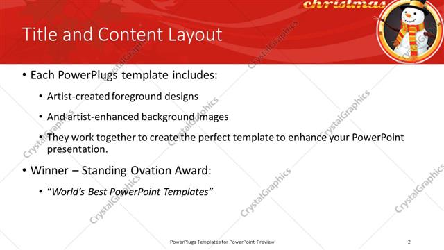 Title and Content presentation slide layout
