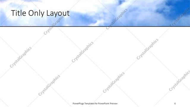 Title Only presentation slide layout