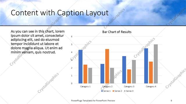 Content with Caption presentation slide layout