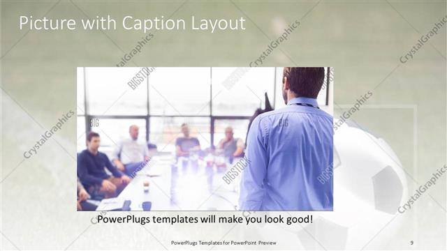 Picture with Caption presentation slide layout