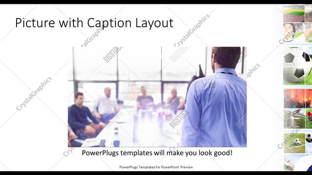 Picture with Caption presentation slide layout