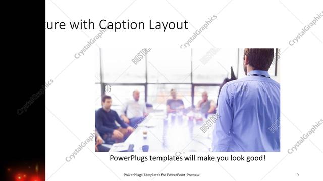 Picture with Caption presentation slide layout
