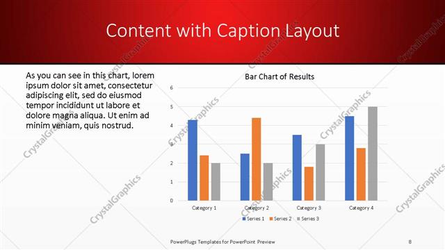 Content with Caption presentation slide layout