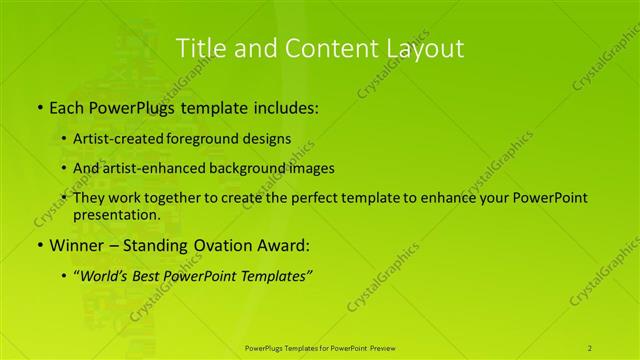 Title and Content presentation slide layout