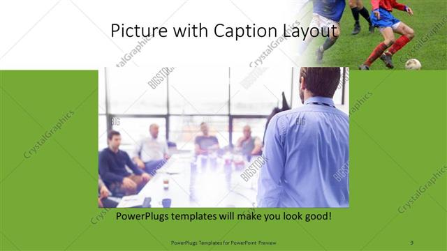 Picture with Caption presentation slide layout