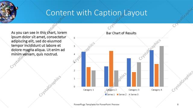 Content with Caption presentation slide layout