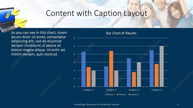 Content with Caption presentation slide layout
