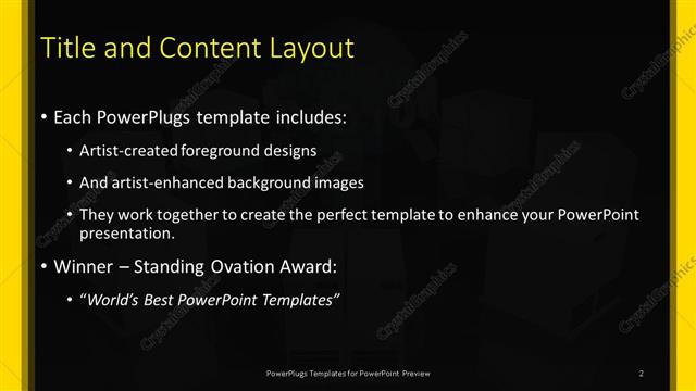 Title and Content presentation slide layout