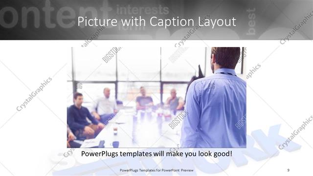 Picture with Caption presentation slide layout