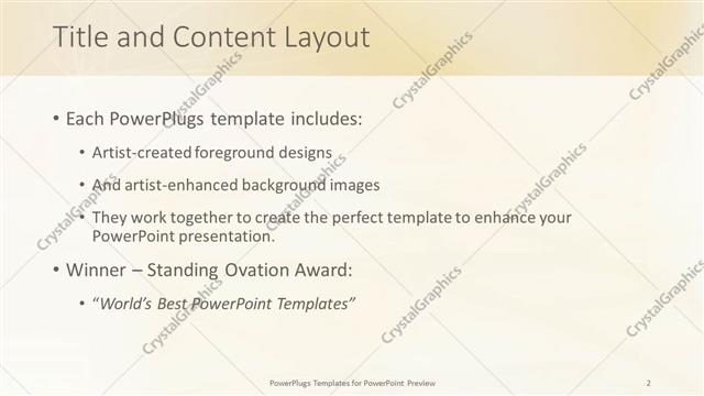 Title and Content presentation slide layout