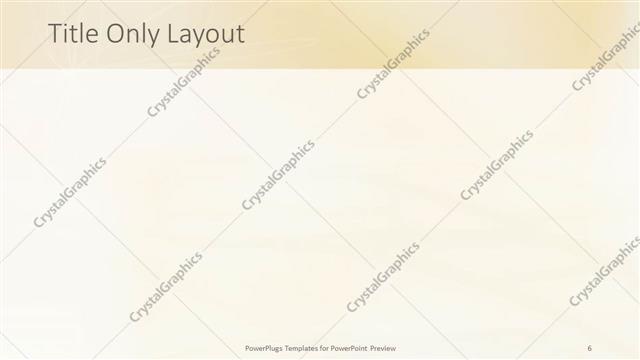 Title Only presentation slide layout