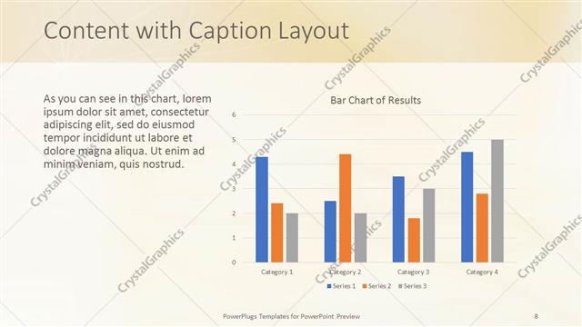 Content with Caption presentation slide layout