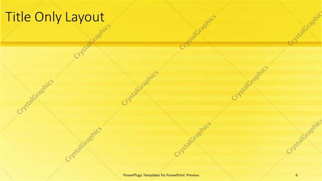 Title Only presentation slide layout