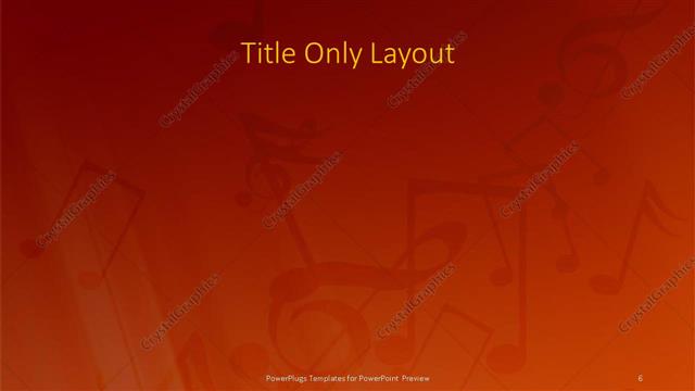Title Only presentation slide layout