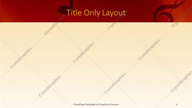 Title Only presentation slide layout