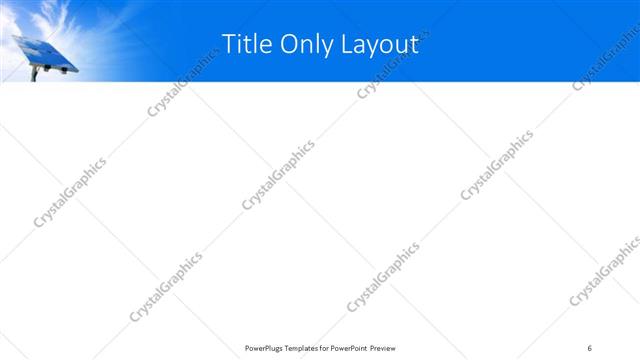 Title Only presentation slide layout