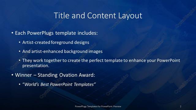 Title and Content presentation slide layout