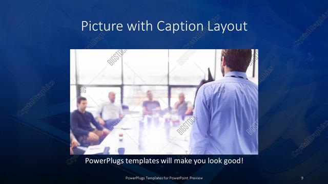 Picture with Caption presentation slide layout
