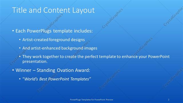 Title and Content presentation slide layout