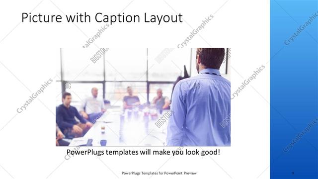 Picture with Caption presentation slide layout