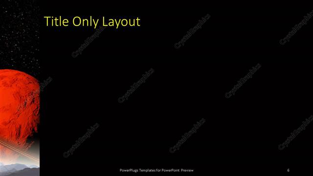 Title Only presentation slide layout