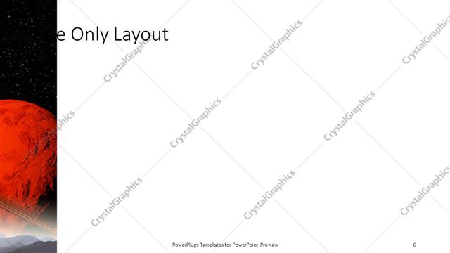 Title Only presentation slide layout