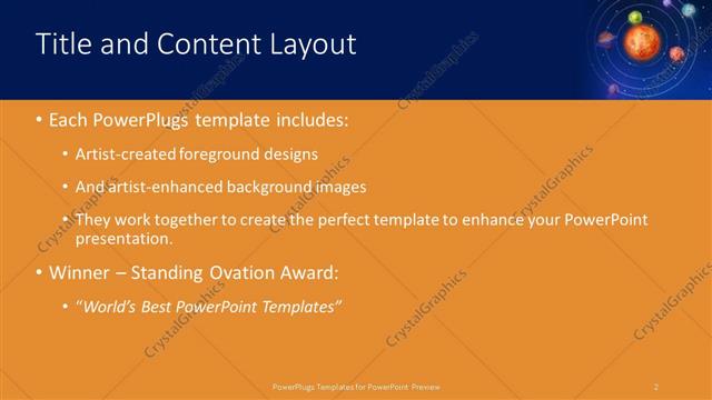 Title and Content presentation slide layout