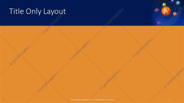 Title Only presentation slide layout