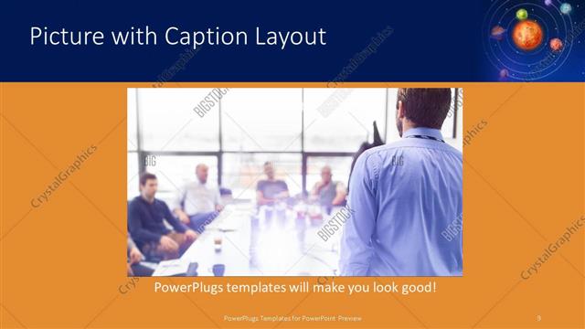Picture with Caption presentation slide layout