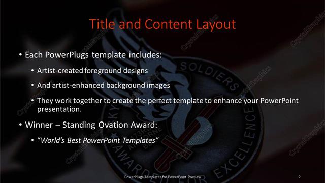 Title and Content presentation slide layout