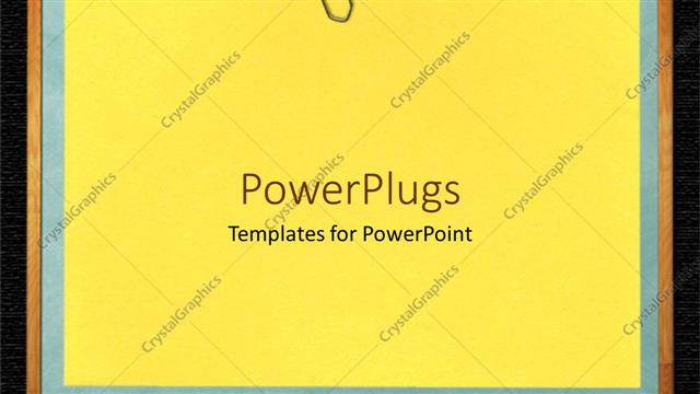  Presentation with school board - Solid blue colored plane paper board with a paper clip