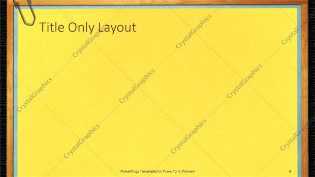 Title Only presentation slide layout