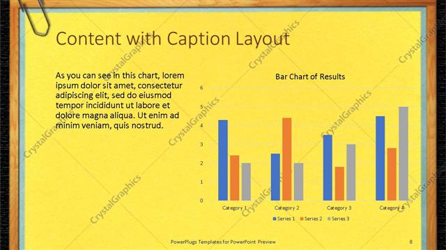 Content with Caption presentation slide layout