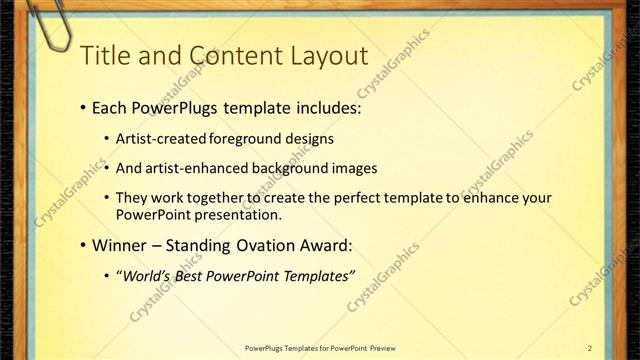 Title and Content presentation slide layout