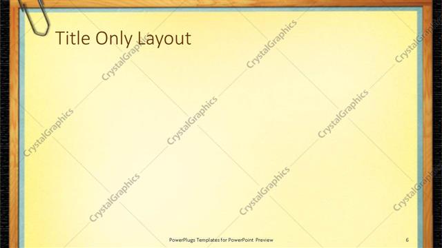 Title Only presentation slide layout