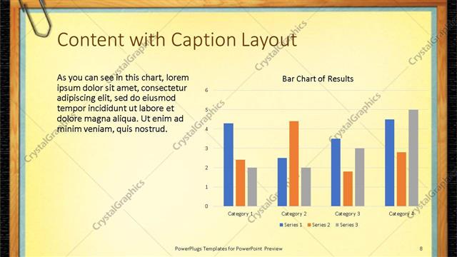 Content with Caption presentation slide layout