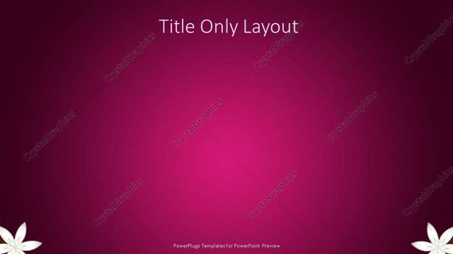 Title Only presentation slide layout
