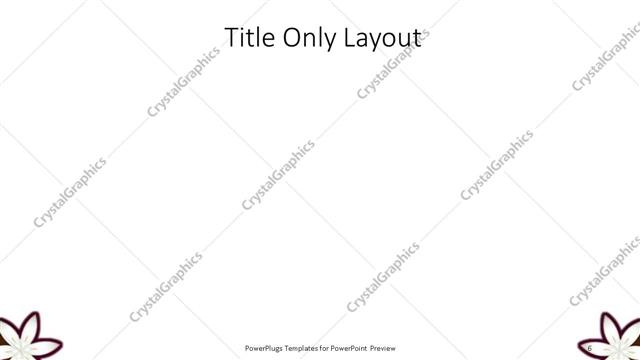 Title Only presentation slide layout