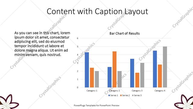 Content with Caption presentation slide layout