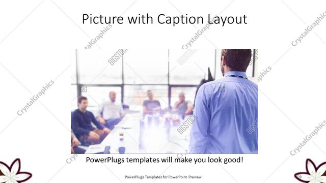 Picture with Caption presentation slide layout