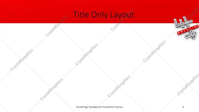 Title Only presentation slide layout