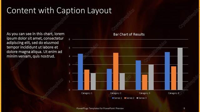 Content with Caption presentation slide layout