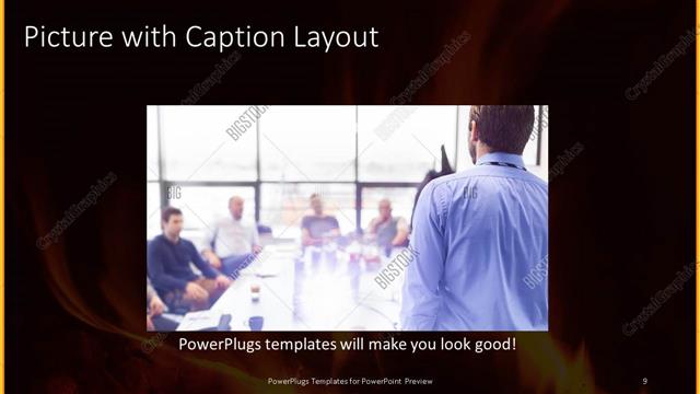 Picture with Caption presentation slide layout