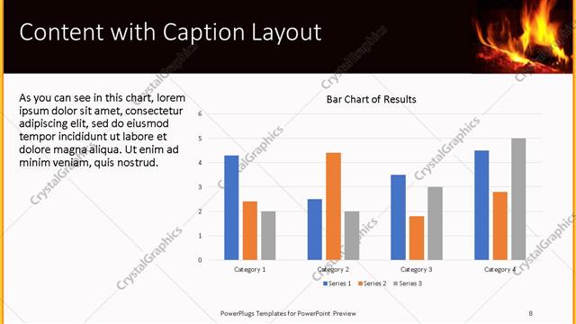 Content with Caption presentation slide layout