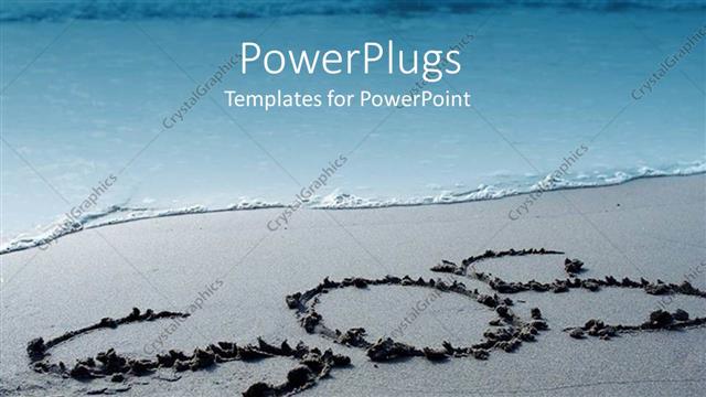  Presentation with shoes - SOS text etched into the wet shoes of a sea