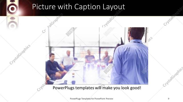 Picture with Caption presentation slide layout